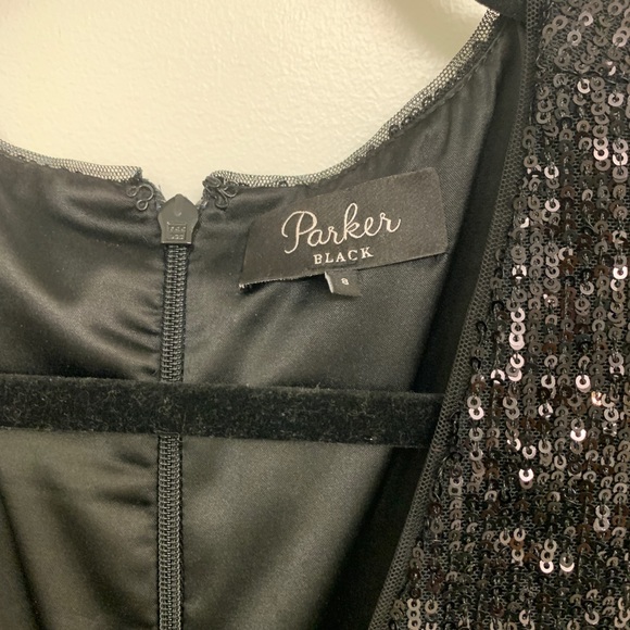 Parker Black Sequined Dress - Picture 4 of 4